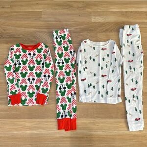 Lot Bundle Holiday Pajamas Christmas -Small (6/7) and 7